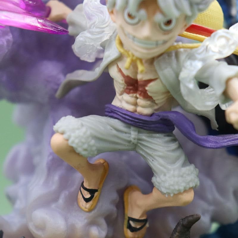 Luffy Figure Battling Nika Luffy Beast Kaido Action Figures 21cm/8.3inch PVC Characters Collectible Handicrafts Souvenirs for Anime Fans Gifts