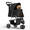 Black, variant on OSM 3-Wheel Foldable Pet Stroller, Lightweight Travel Jogger Carrier for Small & Medium Dogs & Cats up to 33lbs, with Breathable Mesh Cover, Cup Holder & Storage Basket, Purple