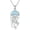 Natural Larimar, variant on SISGEM Natural Larimar Jellyfish Necklace for Women 925 Sterling Silver Jellyfish Pendant Ocean Jellyfish Necklaces Hawaiian Ocean Jewelry Gifts for Mom Wife