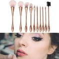 thumbnail image 3 of 10x Pinceles de maquillaje Sunnimix aquilje Stand up Blending Sintético Suave Premium Rosado, 3 of 8