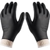 BBQ Gloves 4 Cotton Glove Liners and 100 Disposable Washable Powder Latex Free Nitrile