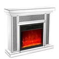 thumbnail image 4 of Mirrored Electric Fireplace 7 Colors Adjustable 3D Flame with Mantel, Remote Control, Timing, 4 of 5