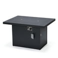 thumbnail image 6 of LeisureMod Chelsea Patio Aluminum Propane Fire Pit Table in Black, 6 of 13