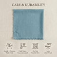 thumbnail image 5 of Accent Home 100% Cotton Linen Napkin Set of 12 18x18 inch Dinner Napkins - Washable Soft Premium Hotel Quality Reusable Napkins Perfect Table Napkins for Family Dinners, 5 of 9