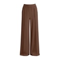thumbnail image 6 of Hxshgdsn Elastic Waist Sweatpants for Womens Straight Leg Soft Athletic Long Pants Running Workout Sportwear（Brown/XL）, 6 of 6