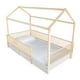 thumbnail image 1 of Cama Casa Con Barandales De Madera Individual Blanca - Duduk, 1 of 6