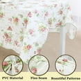 thumbnail image 5 of Unique Bargains Vinyl Square Tablecloth Rose Pattern 35" x 35", 5 of 8