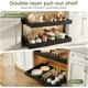 thumbnail image 2 of Organizador de gabinete extensible con cajón deslizante de 2 niveles para gabinetes de cocina, estantes deslizantes para encimera de cocina, baño, 2 of 4
