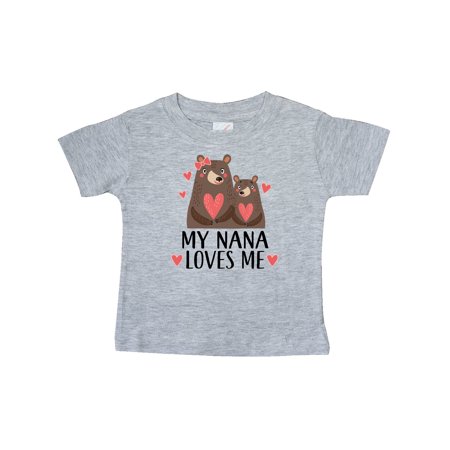 

Inktastic My Nana Loves Me Bear Gift Baby Boy or Baby Girl T-Shirt