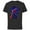 Black, variant on Marvel Spider-Man: Across the Spider-Verse 2099 Glitch - Short Sleeve Cotton T-Shirt for Adults - Customized-Black