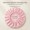 thumbnail image 5 of CNDRLEF Shower Caps for Women, 4 Pack Reusable Waterproof Shower Caps, Double Layer Bath Caps, Large Size with Polyester Outer & EVA Inner, 5 of 7