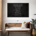 thumbnail image 3 of Elephant Stock Chalkboard Family Rules Wall Art - Horizontal Canvas Wall Art - Living Room Wall Decor - Inspirational And Typography Canvas - Black And White Decor - 48" x 32", 3 of 8
