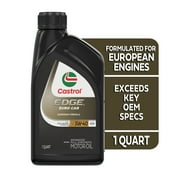 (4 pack) Castrol EDGE Euro 5W-40 A3/B4 Advanced Full Synthetic Motor Oil, 1 Quart