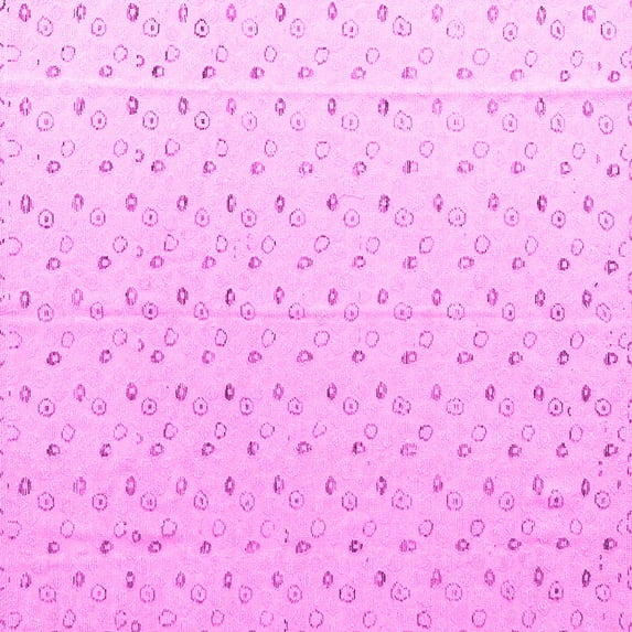 Ahgly Company Indoor Square Solid Pink Modern Area Rugs, 7' Square