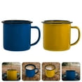 thumbnail image 5 of 2Pcs Enamel Camping Mug Set for Coffee or Tea - Metal Cups, 5 of 6
