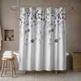 thumbnail image 4 of Creative Products Green Violet Falling Branches 71x74 Shower Curtain, 4 of 7