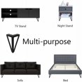 thumbnail image 4 of Paquete de 4 patas de muebles, patas de mesa de metal, patas de muebles negras de 15 cm, para mesa de TV, patas de mesa de café, armario, sofá cama y otros. (15 cm, negro) JAMW Sencillez, 4 of 5