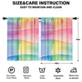 thumbnail image 2 of Blackout Kids Curtains,Colorful Watercolor Stripe Pattern Childrens Insulated Curtains Set Of 2,Bedroom Essentials,Toddler Room Decor 42"x54", 2 of 5