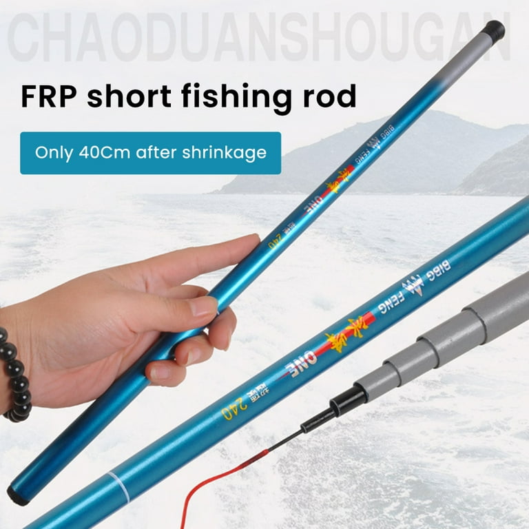 Ultra-Light Fishing Rods with One-Piece Comfortable Handle for Outdoor Camping, adult Unisex, Size: One Size