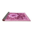 thumbnail image 2 of Ahgly Company Indoor Round Abstract Pink Modern Area Rugs, 3' Round, 2 of 4