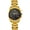 Gold shell black surface, variant on Multifunctional men's watch, three-eye chronograph waterproof business quartz watch