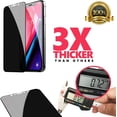 thumbnail image 1 of Privacy Anti Spy Screen Protector Durable Double Premium Tempered Glass for iPhone 7Plus, 8Plus Anti Scratch, Full, 1 of 5