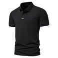 thumbnail image 1 of Gibobby Playera Polo Hombre Polo de piqué de Manga Corta de Ajuste clásico Camisa de Polo para Hombre(Negro,M), 1 of 5