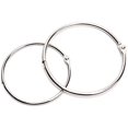 thumbnail image 3 of 40PCS Loose Leaf Binder Rings Assorted Sizes (Inner Diameter 1, 1.25, 1.5, 2 inch) Office Book Rings, Nickel Plated Steel Binder Rings, Key Rings, Metal Book Rings, for School，Sliver, 3 of 7