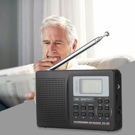 EEEkit Portable Digital Conversion World Full Band Radio Receiver  AM/FM/SW/MW/LW, Longwave & Shortwave