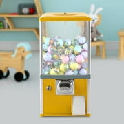 Miumaeov Vending Machine 20.87" Candy Machine with 1.18-2.17in Outlet Size Huge Load Capacity Commercial Candy Vending Dispenser Machine for Home Game Retail Stores Yellow