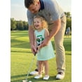 thumbnail image 3 of Argulvti Robe d'Été Débardeur pour Fillette Golf Nœud Broderie Rayé Sans Manches Col Rond Robe Ligne A, 3 of 7