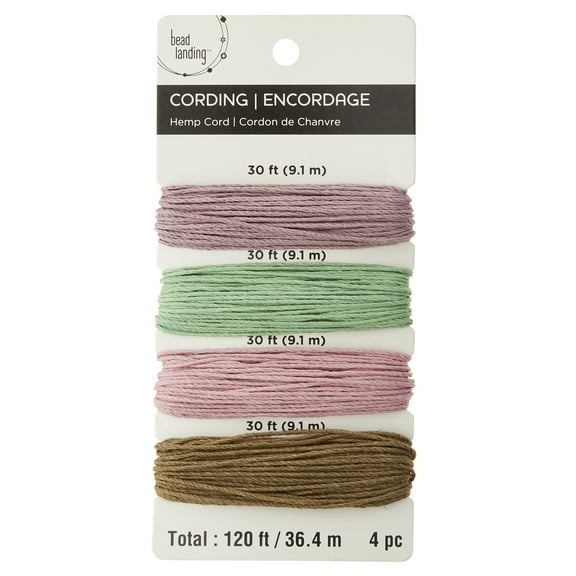 12 Pack: 20lb. Multicolor Hemp Cord by Bead Landing