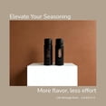 thumbnail image 3 of Salt and Pepper Grinder Set Manual, Salt and Pepper Mill with Ceramic/Stainless Steel Core, External Adjustable Coarseness, Refillable, Durable (2 Packs, Black), 3 of 5