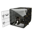 thumbnail image 5 of Alchemy Dog Crate Cover, Night Image Windrose Stars Sun and Crescent Moon with Human Face, Easy to Use Pet Kennel Cover Small Dogs Puppies Kittens, 7 Sizes, Indigo and Dark Yellow, by Ambesonne, 5 of 6