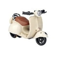thumbnail image 2 of Cute Doll's Electric Ride-On Scooter, Battery Powered Vespa Style Motorcycle with Headlight, Music, Motorcycle Toys for Doll, Indoor & Outdoor Toy,, 4.92 Inch, Beige, 2 of 6