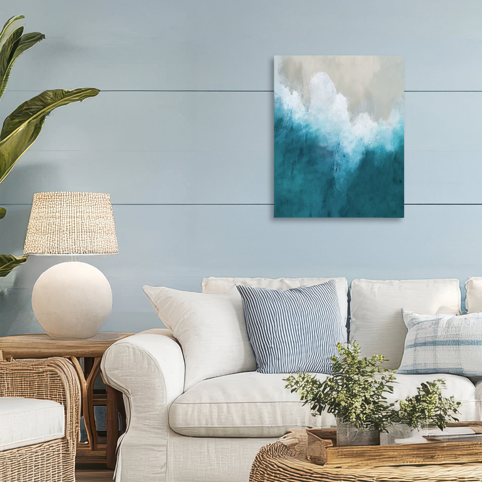 Stupell Industries Aerial Tide Abstraction Canvas Wall Art, design by Denise Brown