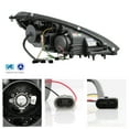 thumbnail image 2 of AKKON - For Mercedes Benz R171 SLK-Class Chrome Clear DRL Daylight LED Strip Halogen Type Projector Headlights, 2 of 7