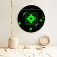 thumbnail image 2 of Lsque Geometry Dash Pattern Ceramic Decorative Plate Decorative Plates with Display Stand Personalized Porcelain Plate Ceramic Ornaments for Wall Hanging Decoration-6in, 2 of 6