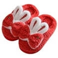thumbnail image 3 of Povozer Kids Slippers for Boys Girls Toddler House Slipper Anti Slip Soles(Red,2), 3 of 5
