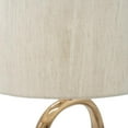 thumbnail image 5 of Aluminum Oval Shape Table Lamp with Cream Linen Shade - Brass, 5 of 5