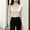Beige, variant on Women's Wool Blend Turtleneck Business Sweater Soft & Anti-Pilling, Long Sleeve Pullover, Office Work, Fall Winter Basic Layering Top for Women White M
