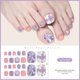 thumbnail image 3 of Pegatinas de uñas para dedos de los pies, calcomanías artísticas de manicura, cubierta completa, adhesivo extraíble, decoración de parches de uñas DIY, 22 puntas por hoja, 3 of 7