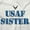 White, variant on US Air Force USAF Sister Proud Sis Women's Graphic T Shirt Tees Brisco Brands S