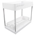 thumbnail image 1 of Estante Para Debajo Del Fregadero, Cajones Deslizantes Para Armario, Multifunción, Fácil Limpieza, Duradero, Fácil De Montar, Cestas De Almacenamiento Deslizables Para Ahorro De ANGGREK Blanco, 1 of 8