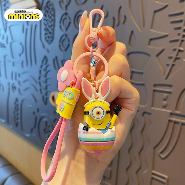 LLavero de modelo de dibujos animados de la serie Me Despicable, huevos de Minions, decoración de bolso Kawaii creativa y exquisita, regalo colgante
