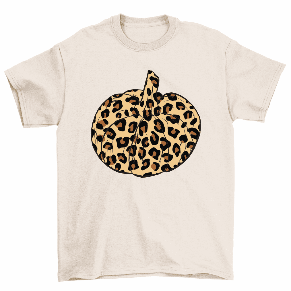 animal print pumpkin shirt