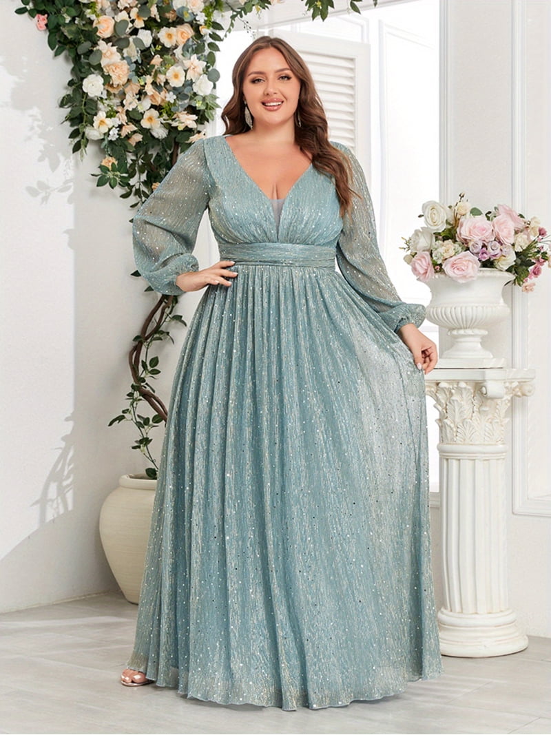 green emerald velvet dress Top Picks Dusty Blue Formal Dress main image 1