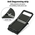 thumbnail image 5 of For Motorola Razr 40 PU Leather Case, Stylish Crossbody Strap Wristband Card Slots Magnetic Snap RFID Blocking Drop Protective Rugged Case for Motorola Razr 40, Black, 5 of 7