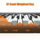 thumbnail image 4 of ChaoLink Teclado piano de 61 teclas, teclado eléctrico semi-pesado portátil con fuente de alimentación, altavoces incorporados, pedal y soporte con banco, 4 of 7
