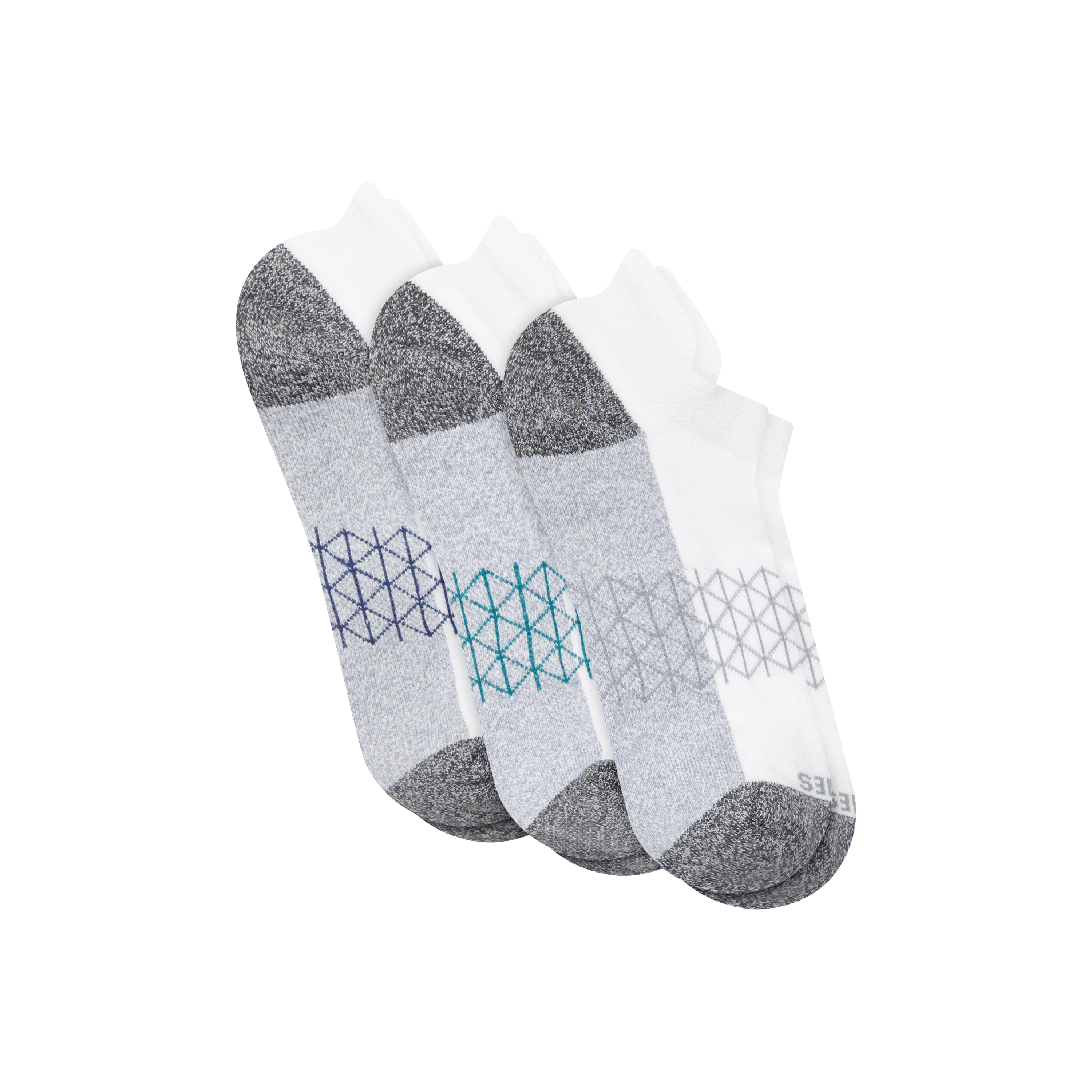 Hanes Mens Absolute Comfort Cushioned Heel Shield Socks, 3 Pairs